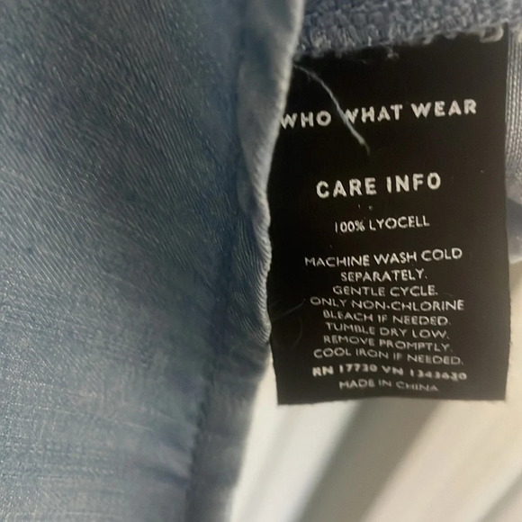 NWT Who What Where Denim Jean vest Light Weight Cardigan size small - Picture 5 of 5